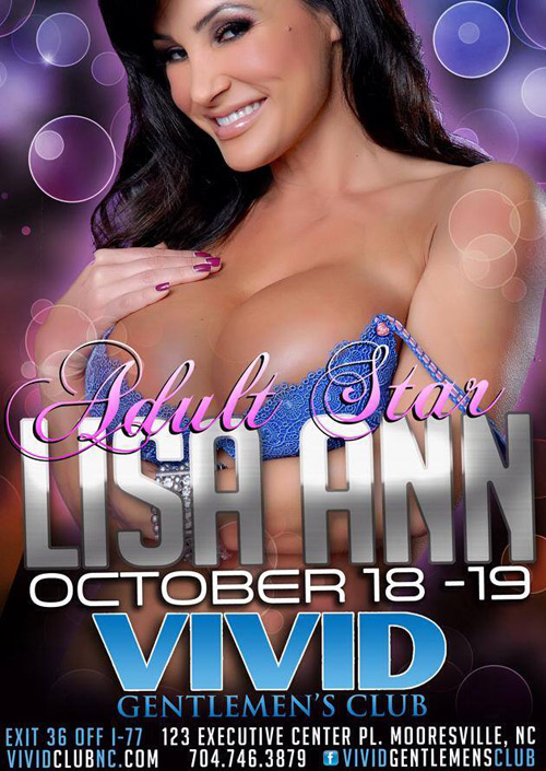 Lisa Ann To Appear At Vivid Gentlemen’s Club in NC