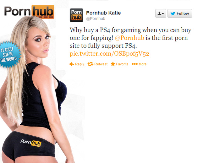 Pornhub Supports PS4