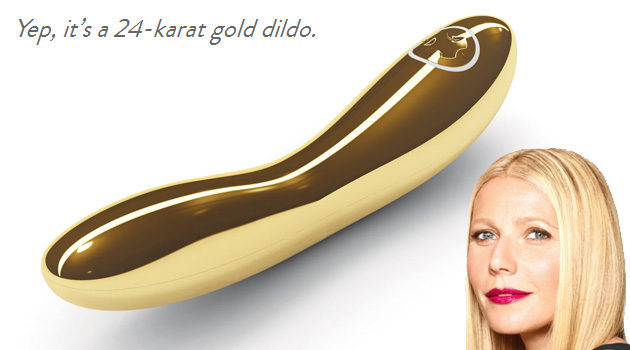 GP Features 15K Gold Vibrator On Goop